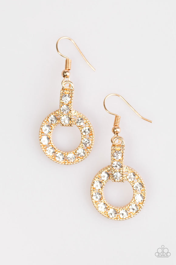 Midnight Ball - Gold Earrings