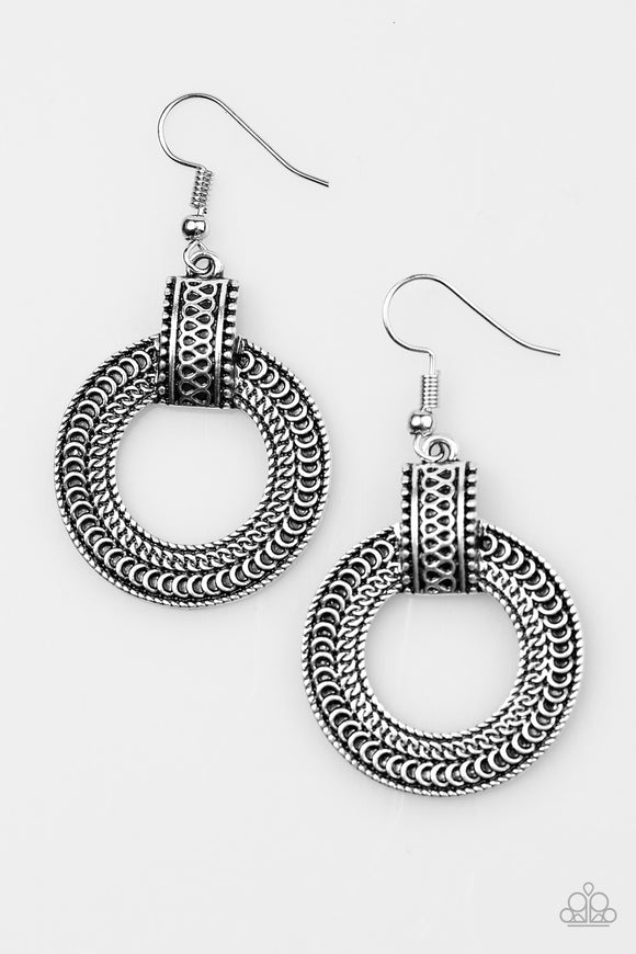 Get Your Wild On - Silver Earrings