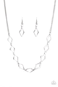 GLISTEN To Me - Silver Necklace - Box 16 - Silver