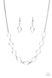 GLISTEN To Me - Silver Necklace - Box 16 - Silver