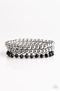 City Sleek - Black Stretch Bracelet