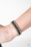 City Sleek - Black Stretch Bracelet