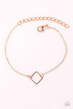 The SQUARE Minimum - Rose Gold Bracelet - Clasp Gold Box