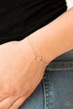 The SQUARE Minimum - Rose Gold Bracelet - Clasp Gold Box