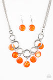 Coastal Adventure - Orange Necklace - Box 6 - Orange