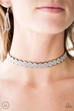 Spot On! - Silver Choker Necklace