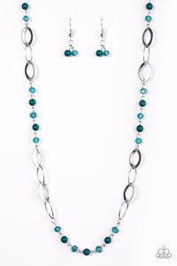 Sparkling Sophistication - Blue Necklace - Box 4 - Blue