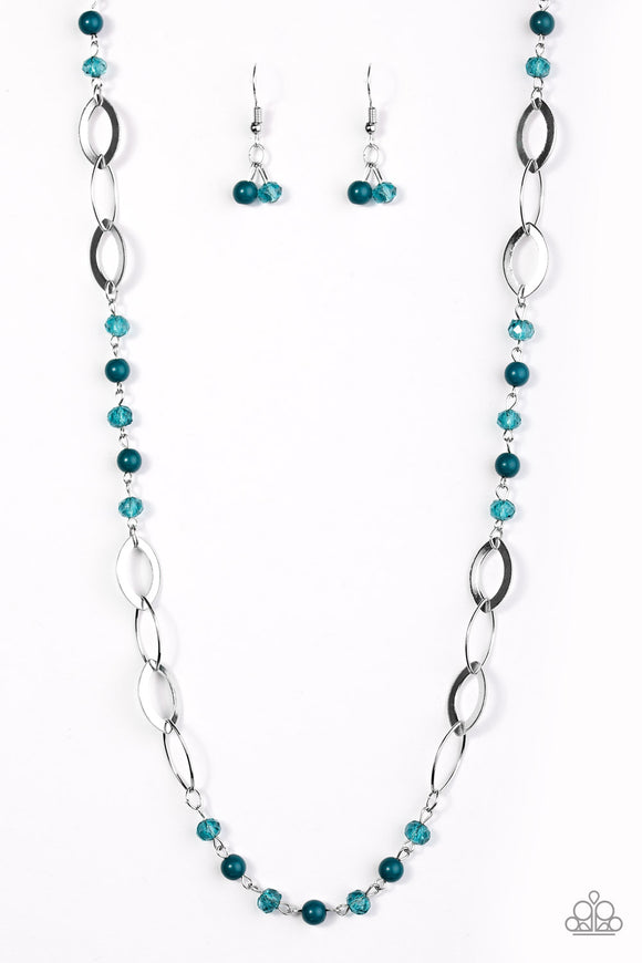 Sparkling Sophistication - Blue Necklace - Box 4 - Blue