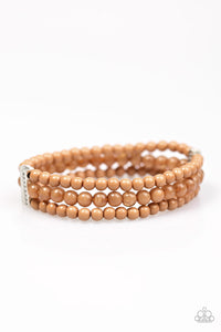 Malibu Muse - Brown Stretch Bracelet