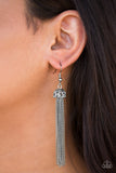 Tango With Tassel - Silver Earrings