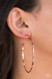 Industrial Edge - Copper  Hoop Earrings