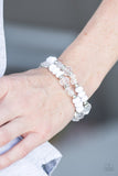 A Midsummer Nights Gleam - White Stretch Bracelet