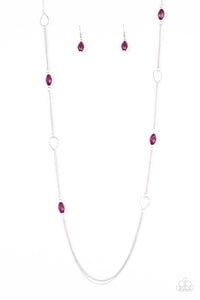 Colorfully Casual - Purple Necklace - Box 3 - Purple