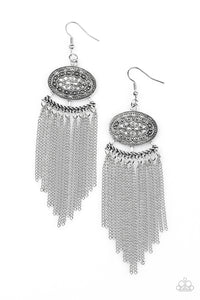 Tantalizing Tassel - Silver Earring