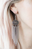 Tantalizing Tassel - Silver Earring