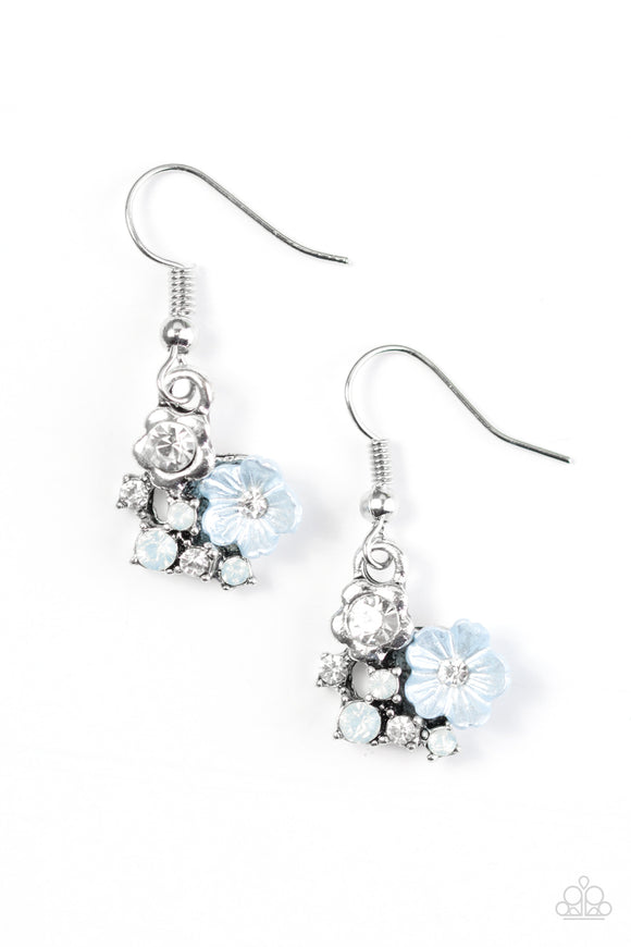 Happiness Blooms From Within - Blue Earring
