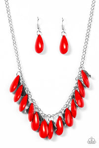 Tropical Storm - Red Necklace - Box 4 - Red