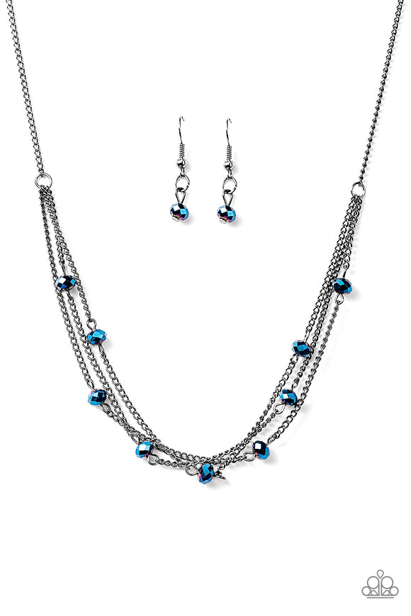 Sparkle Brilliantly - Blue Necklace