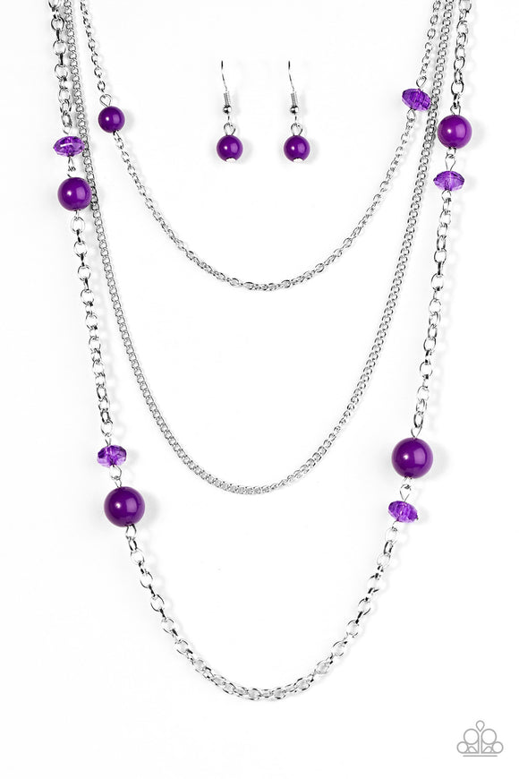 Triple Tango - Purple Necklace - Box 4 - Purple