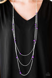 Triple Tango - Purple Necklace - Box 4 - Purple