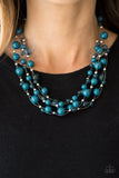 Set The World On WIRE - Blue Necklace - Box 4 - Blue