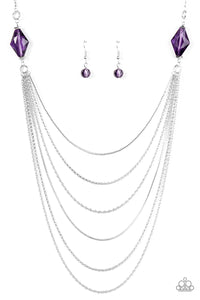 Rich Beyond Your Wildest GLEAMS! - Purple Necklace - Box 6 - Purple