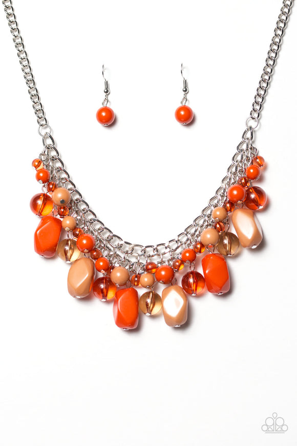 Newport Native - Orange Necklace - Box 5 - Orange
