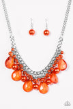 Twinkly Typhoon - Orange Necklace - Box 4 - Orange