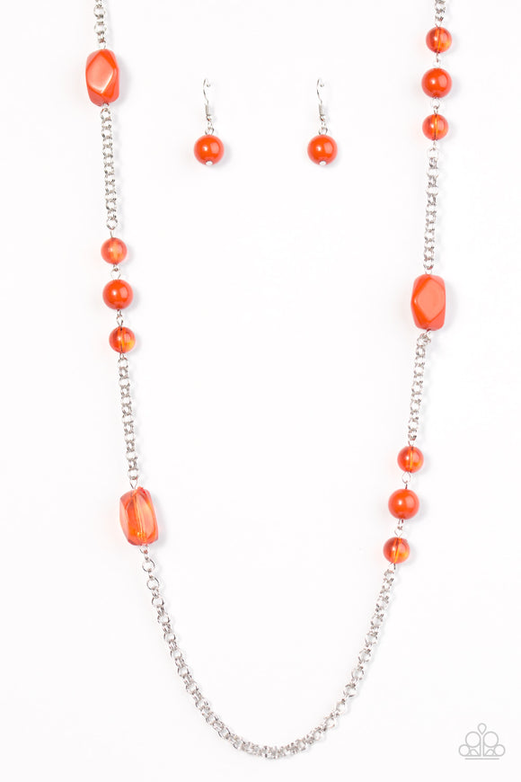 Already Famous - Orange Necklace - Box 4 - Orange