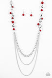 Carefree and Capricious - Red Necklace - Box 3 - Red