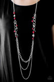 Carefree and Capricious - Red Necklace - Box 3 - Red