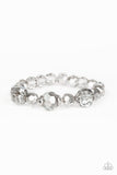 Crystal Collision - Silver Stretch Bracelet