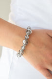 Crystal Collision - Silver Stretch Bracelet