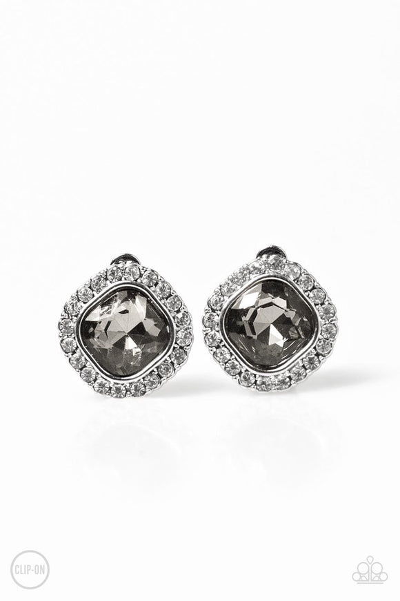 Cinderella Shimmer - Silver Clip-On Earring - Box 1