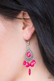 Enjoy The Wild Things - Pink Earring - Box PinkE5