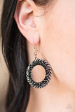 Grunge And Glitter - Black Earring