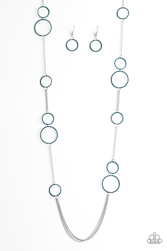 Hoop And Hoppin - Blue Necklace - Box 5 - Blue