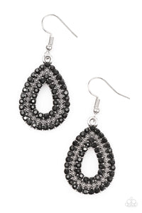 Make A Glam Out Of You - Black Earring