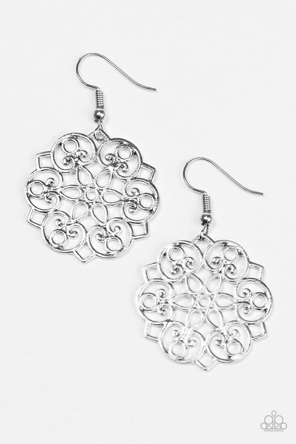 Garden Glam - Silver Earring