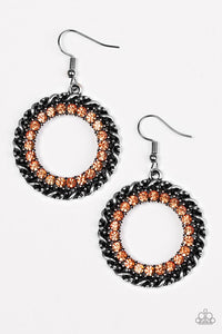 Grunge and Glitter - Orange Earring - Box OrangeE4