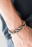 Adventure Travel - Orange Urban Pull Cord Bracelet