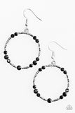 Glitter Gathering - Black Earring