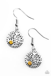 LEAF It To Chance - Yellow Earring - Box YellowE2