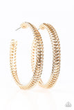 Wind It Up - Gold  Hoop Earrings