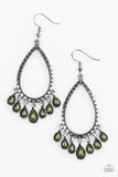 Radiant Bursts - Green Earrings