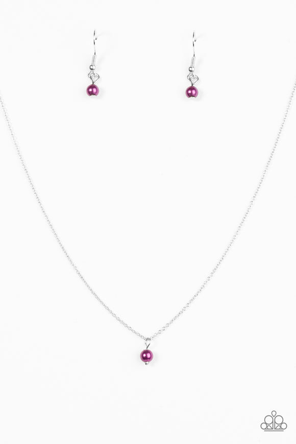 Dainty And Demure - Purple Necklace - Box 4 - Purple