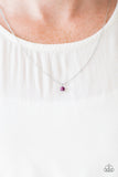 Dainty And Demure - Purple Necklace - Box 4 - Purple