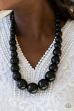 Effortlessly Everglades - Black Wooden Necklace - Box 15 - Black