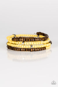Who Wood Of Thought - Yellow Bracelet