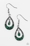 Downtown Princess - Green Earrings